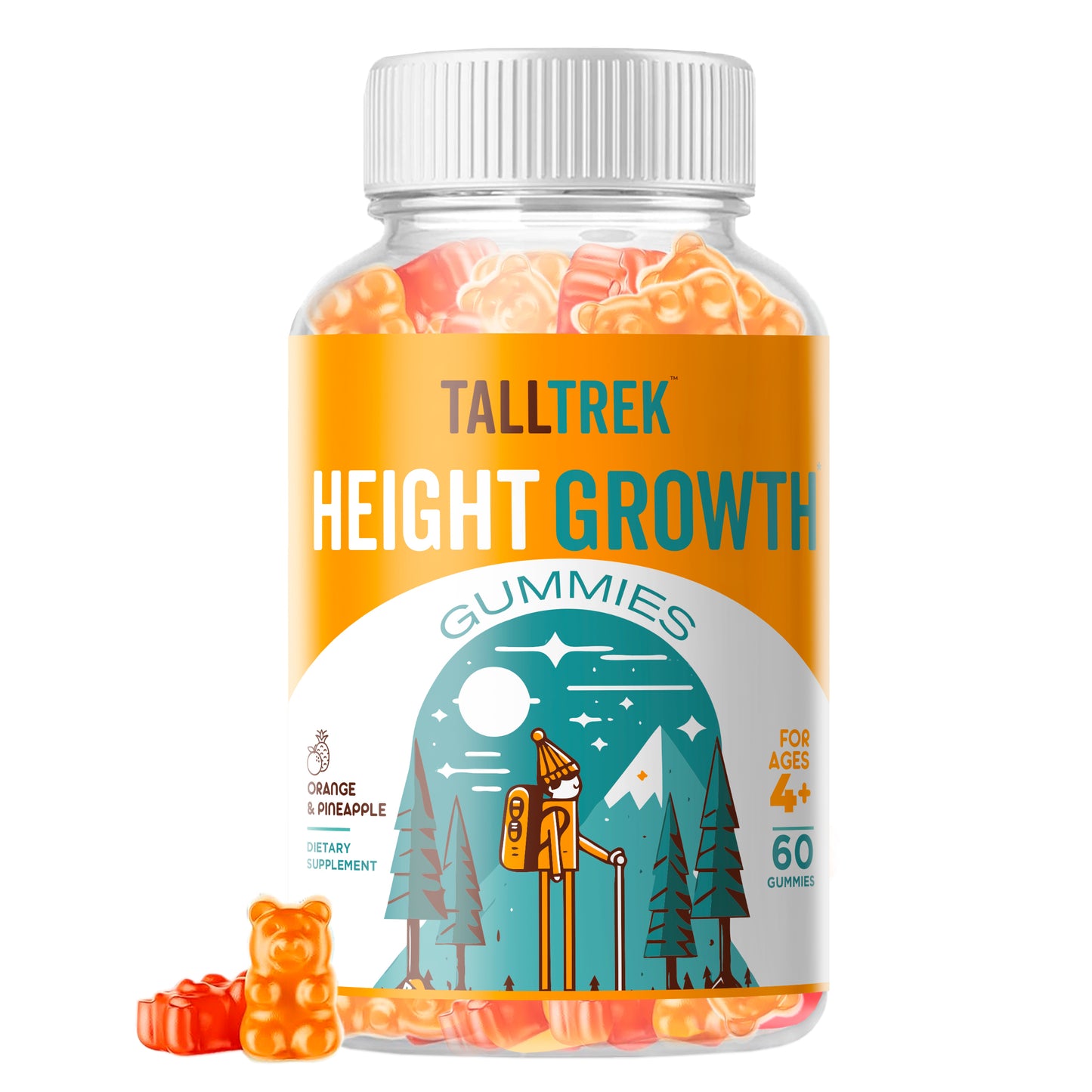 TallTrek Height Growth Supplement Gummies