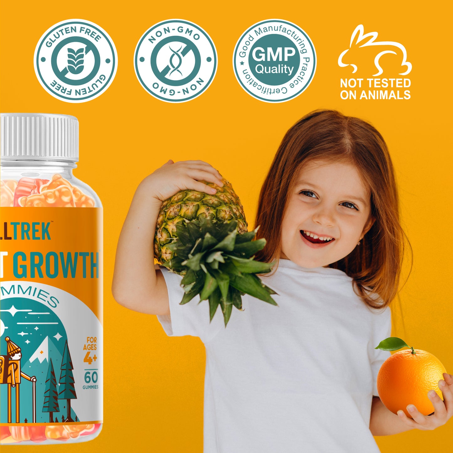 TallTrek Height Growth Supplement Gummies