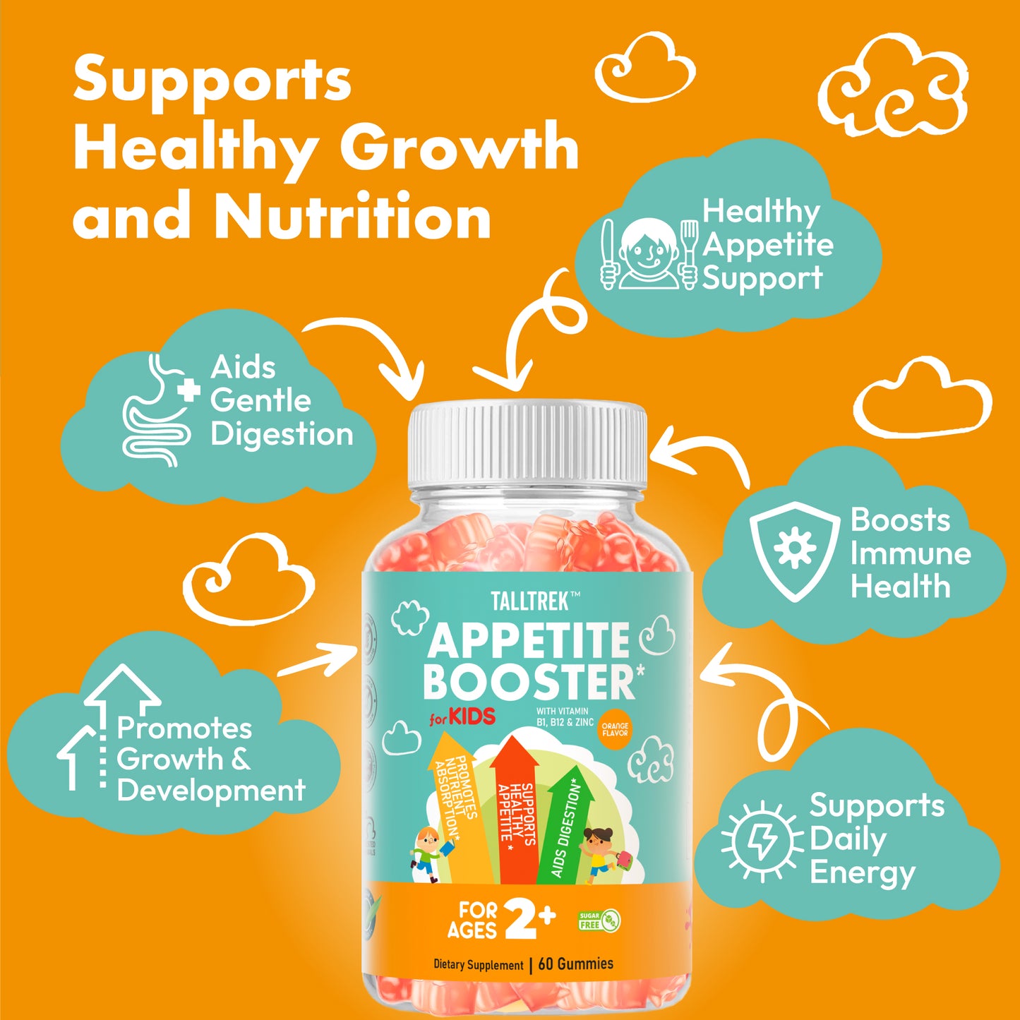 TallTrek Appetite Booster Gummies for Kids