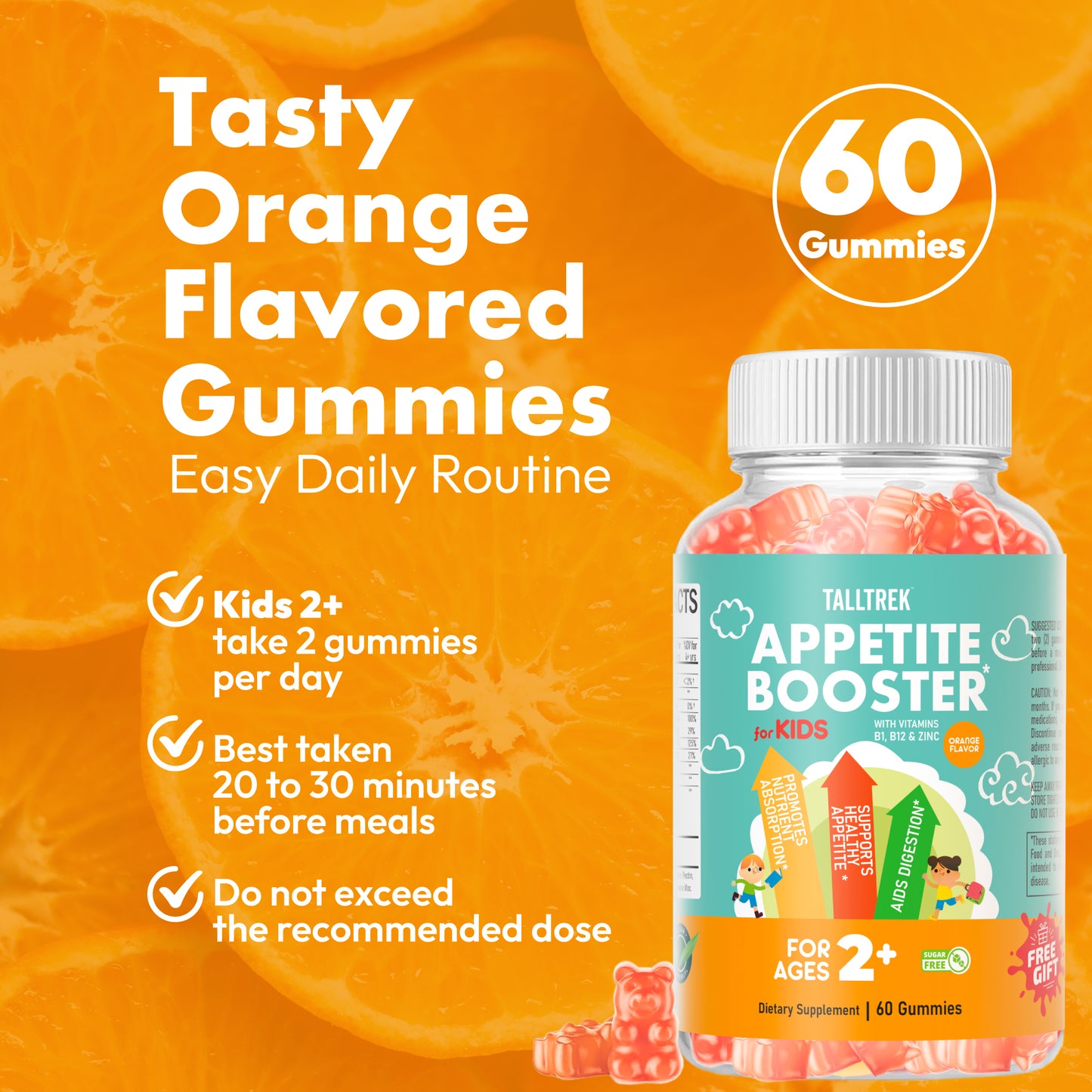 TallTrek Appetite Booster Gummies for Kids