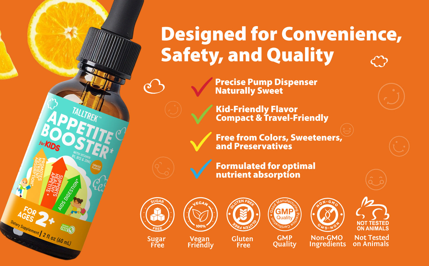 TallTrek Appetite Booster Drops for Kids