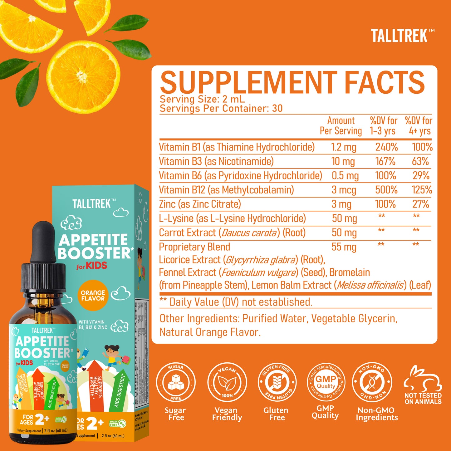 TallTrek Appetite Booster Drops for Kids